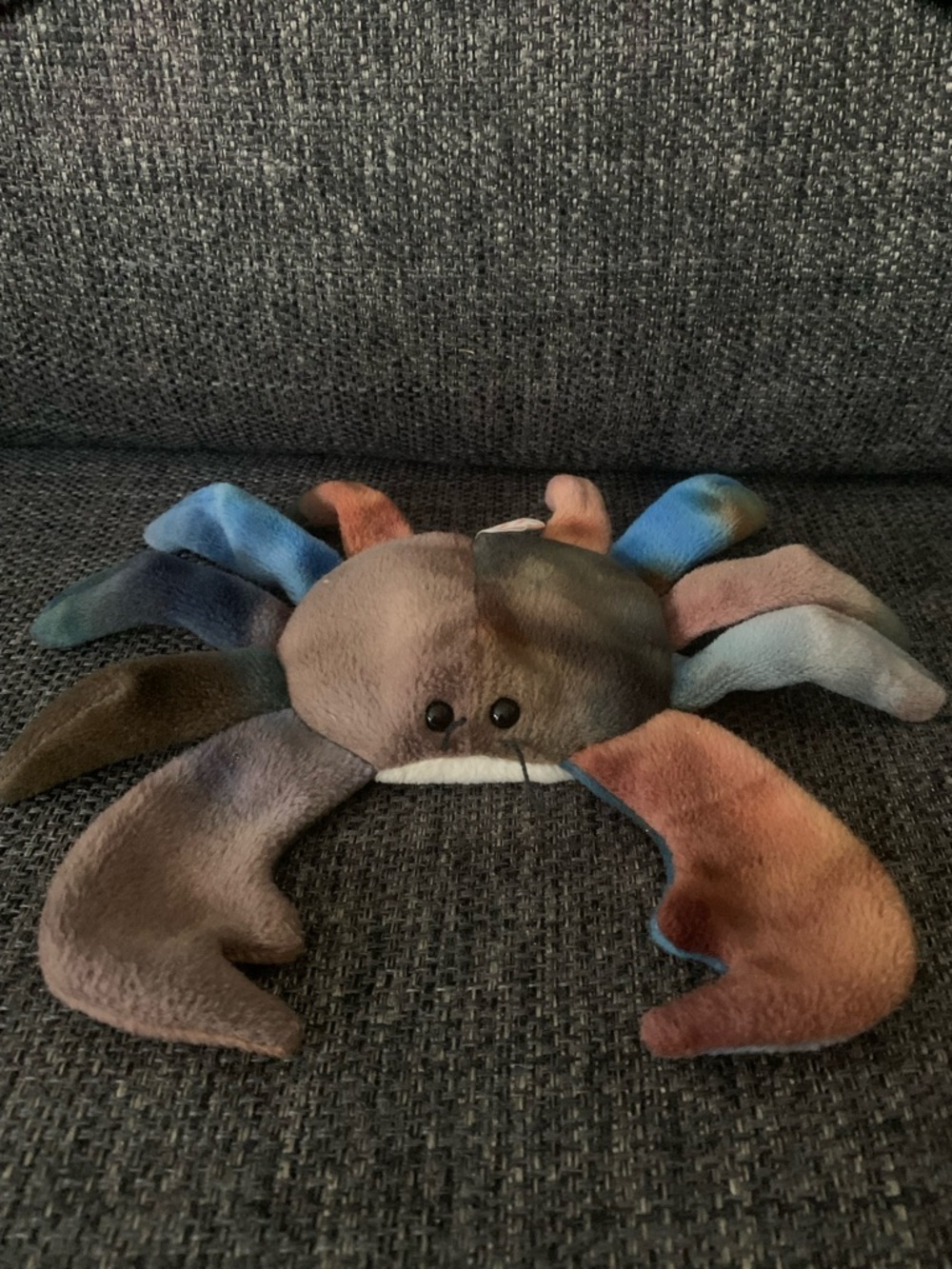 Ty Multicolor Plush Crab - Brown, Blue, Orange